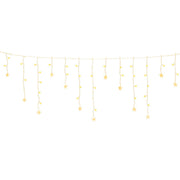 160 LED 6M Christmas Lights Icicle Light Solar Warm Jingle Jollys XMAS-LED-160-IC-STAR-WARM