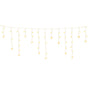 160 LED 6M Christmas Lights Icicle Light Solar Warm Jingle Jollys XMAS-LED-160-IC-STAR-WARM
