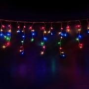 12.5M Christmas Lights Solar Icicle String Light Multi Colour Jingle Jollys XMAS-LED-500-IC-MC-SLA