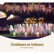 20M Christmas Lights Icicle Light 800 LED Multi-coloured Jingle Jollys XMAS-LED-800-IC-MC