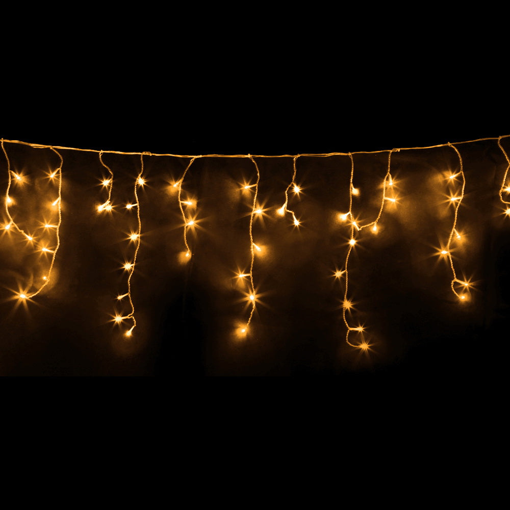 20M Christmas Lights Icicle Light 800 LED Warm White Decor Jingle Jollys XMAS-LED-800-IC-WW