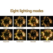 20M Christmas Lights Icicle Light 800 LED Warm White Decor Jingle Jollys XMAS-LED-800-IC-WW