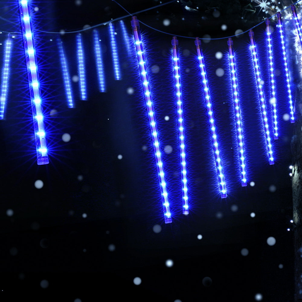 288 LED 7M Christmas Lights Icicle Light Falling Metor Jingle Jollys XMAS-LED-IC-ICICLE-BU