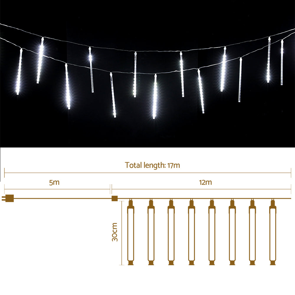 12M Christmas Lights Icicle Light 960 LED Falling Metor Jingle Jollys XMAS-LED-IC-ICICLE-MC