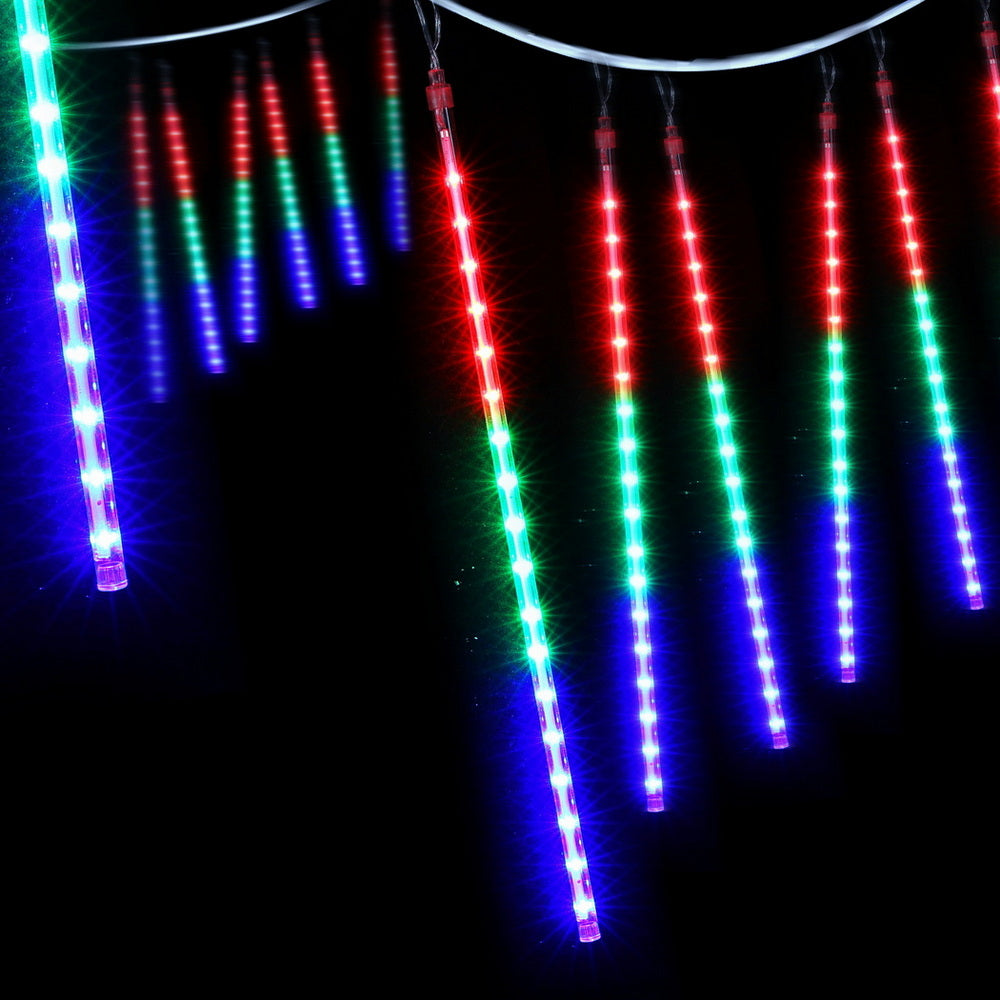 Jingle Jollys 7M Christmas Lights Shower Light 288 LED Icicle Falling Metor XMAS-LED-IC-ICICLE-MC1