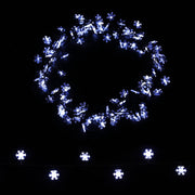 Jingle Jollys Christmas Lights 100 LED 10M String Light Snow Decorations XMAS-LED-IC-SNOW-WH