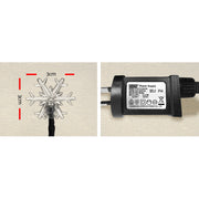 Jingle Jollys Christmas Lights 100 LED 10M String Light Snow Decorations XMAS-LED-IC-SNOW-WH