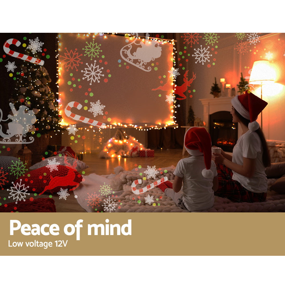 1X Projector Light Christmas Lights Laser Outdoor Decorations Jingle Jollys XMAS-LED-PRJ-BK-002