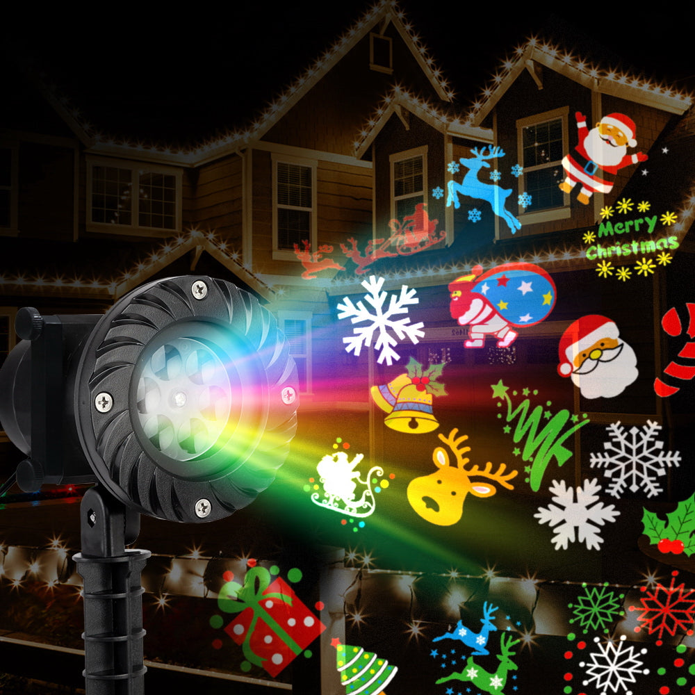 1X Projector Light Christmas Lights Laser Outdoor Decorations Jingle Jollys XMAS-LED-PRJ-BK-002
