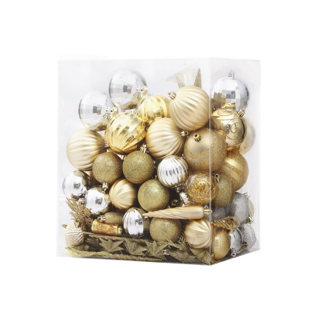 Jingle Jollys 125pcs Christmas Tree Decorations Set Baubles Ornaments Party XMAS-MIX-125PCS-ORNAMENTS