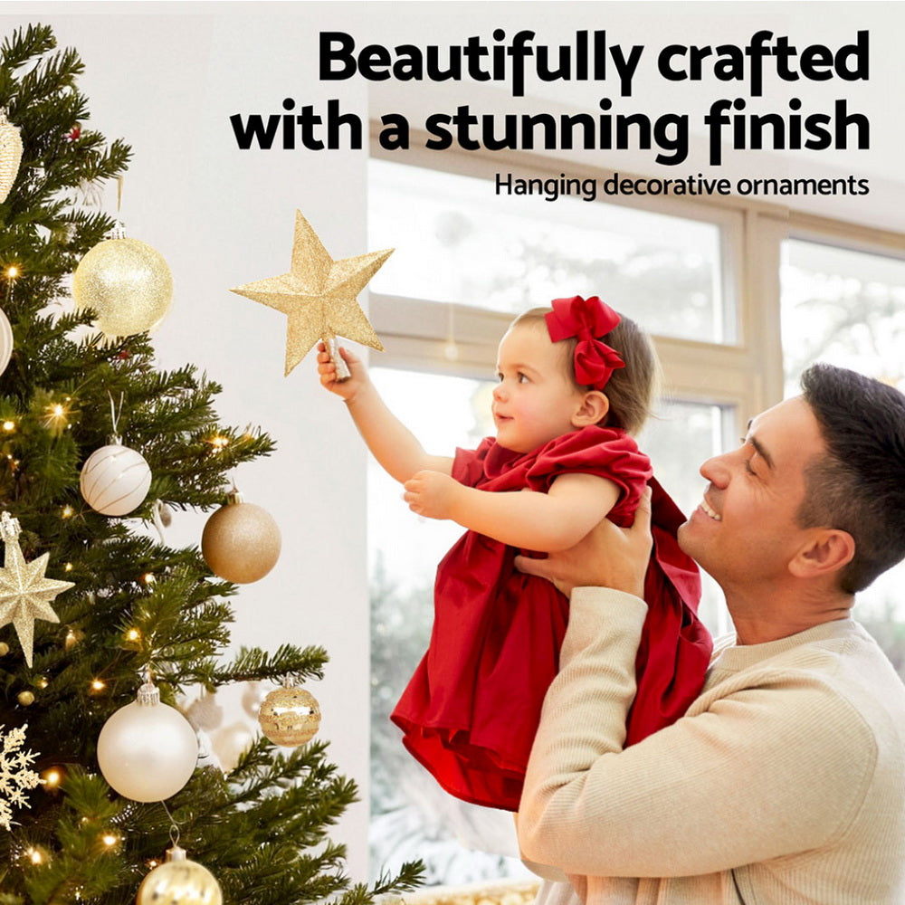Jingle Jollys 125pcs Christmas Tree Decorations Set Baubles Ornaments Party XMAS-MIX-125PCS-ORNAMENTS