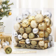 Jingle Jollys 125pcs Christmas Tree Decorations Set Baubles Ornaments Party XMAS-MIX-125PCS-ORNAMENTS