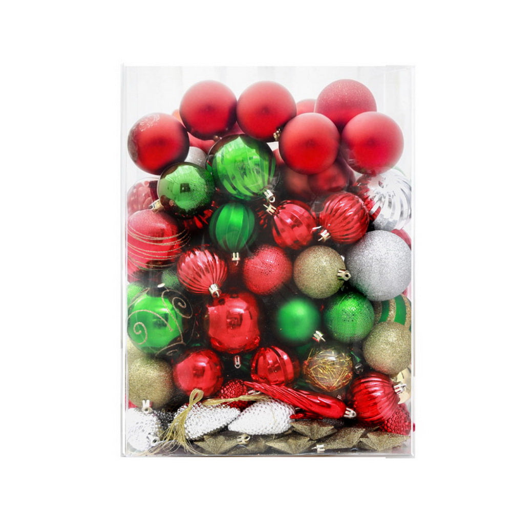 Jingle Jollys 155pcs Christmas Tree Decorations Set Baubles Ornaments Party XMAS-MIX-155PCS-ORNAMENTS