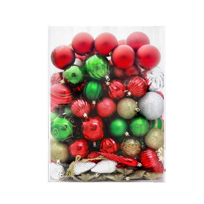 Jingle Jollys 155pcs Christmas Tree Decorations Set Baubles Ornaments Party XMAS-MIX-155PCS-ORNAMENTS