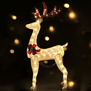 1.5M Christmas Lights Reindeer 100 LED Decorations Jingle Jollys XMAS-MOT-1DEER-MOV-WARM