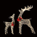 2 PCS Christmas Lights 170 LED Fairy Light Reindeer Decorations Jingle Jollys XMAS-MOT-2DEER-WARM