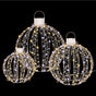 3 PCS Christmas Lights 360 LED Fairy Light Ball Decorations Jingle Jollys XMAS-MOT-BALL-WARM
