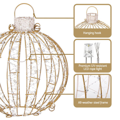 3 PCS Christmas Lights 360 LED Fairy Light Ball Decorations Jingle Jollys XMAS-MOT-BALL-WARM