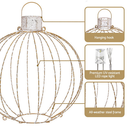 Jingle Jollys Christmas Lights 320 LED Fairy Light 3pcs Ball Decorations Set XMAS-MOT-BALL01-WARM