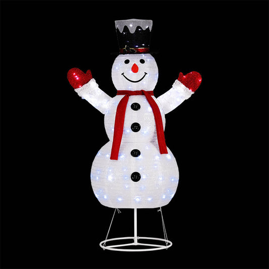 1.7M Christmas Lights 200 LED Fairy Light Snowman Decorations Jingle Jollys XMAS-MOT-C-SNOW-WH