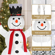 1.7M Christmas Lights 200 LED Fairy Light Snowman Decorations Jingle Jollys XMAS-MOT-C-SNOW-WH