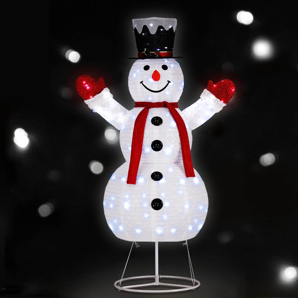 1.7M Christmas Lights 200 LED Fairy Light Snowman Decorations Jingle Jollys XMAS-MOT-C-SNOW-WH