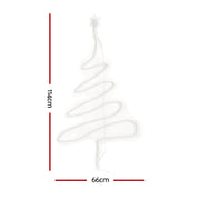 Jingle Jollys Christmas Lights 114cm Fairy Light Green Tree Decorations XMAS-MOT-C-TREE-GR