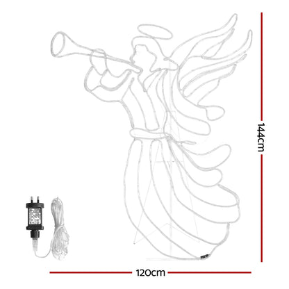 1.44M Christmas Lights Motif 504 LED Rope Light Outdoor Decoration Jingle Jollys XMAS-MOT-D-ANGEL-MC