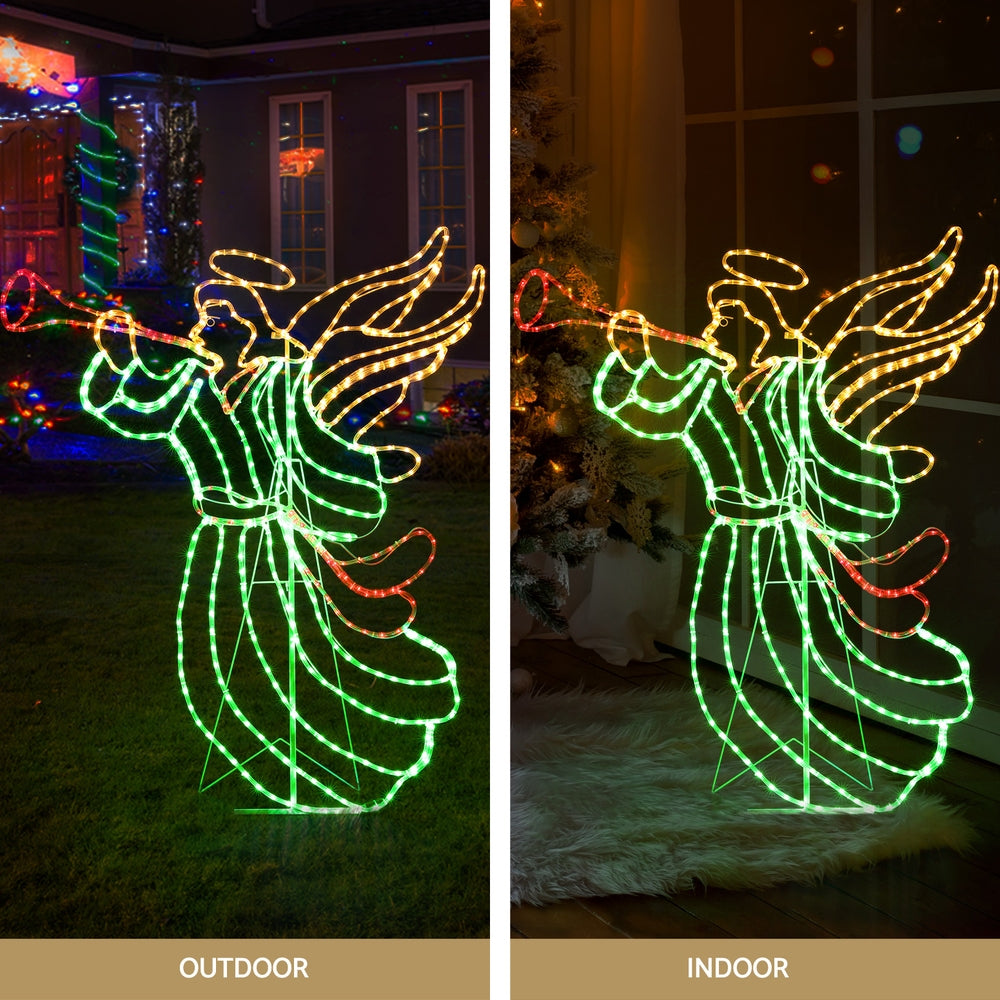 1.44M Christmas Lights Motif 504 LED Rope Light Outdoor Decoration Jingle Jollys XMAS-MOT-D-ANGEL-MC