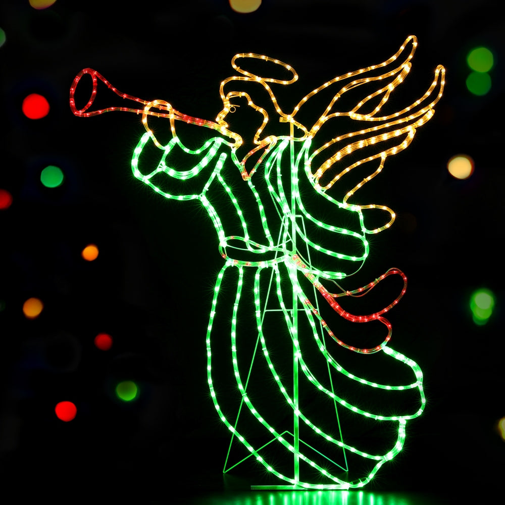 1.44M Christmas Lights Motif 504 LED Rope Light Outdoor Decoration Jingle Jollys XMAS-MOT-D-ANGEL-MC