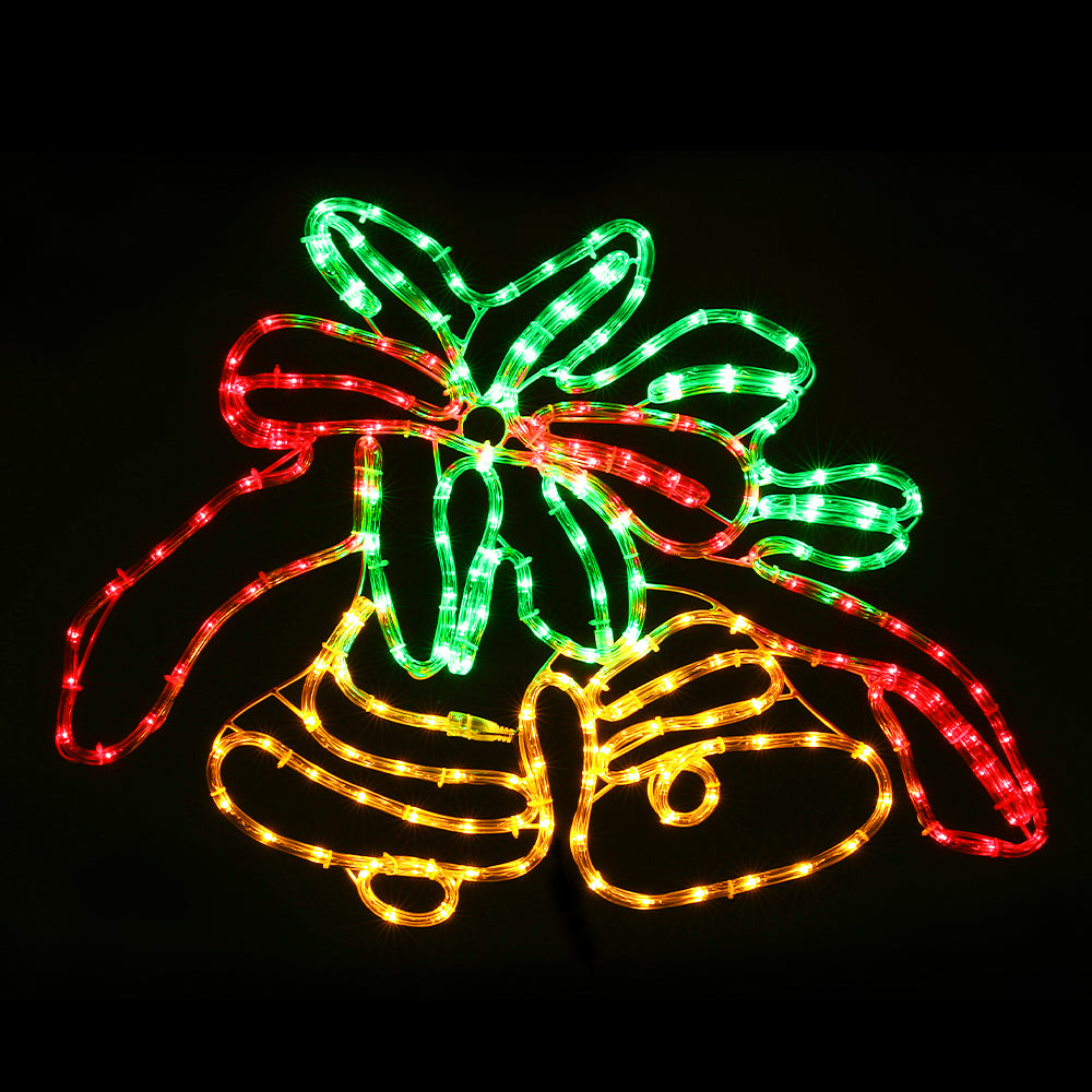 0.76M Christmas Lights 216 LED Bell Motif Light Decorations Jingle Jollys XMAS-MOT-D-BELL-MC