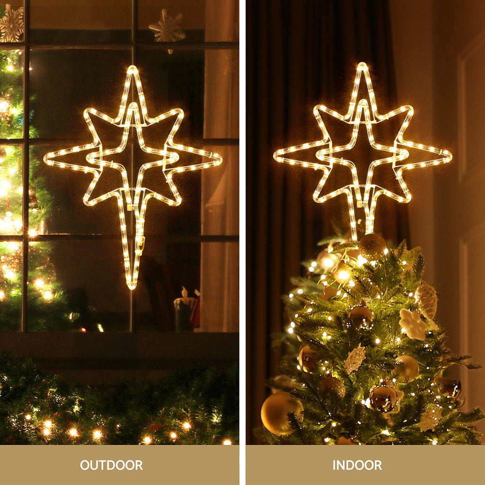 Jingle Jollys Christmas Lights 57cm Bethlehem Star 90 LED Xmas Decorations Motif XMAS-MOT-D-BLH-STAR