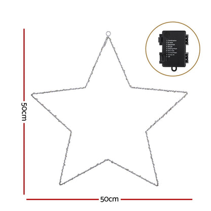 Jingle Jollys Christmas Lights 50cm Star 70 LED Xmas Decorations XMAS-MOT-D-FD-STAR