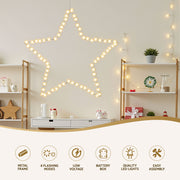 Jingle Jollys Christmas Lights 50cm Star 70 LED Xmas Decorations XMAS-MOT-D-FD-STAR
