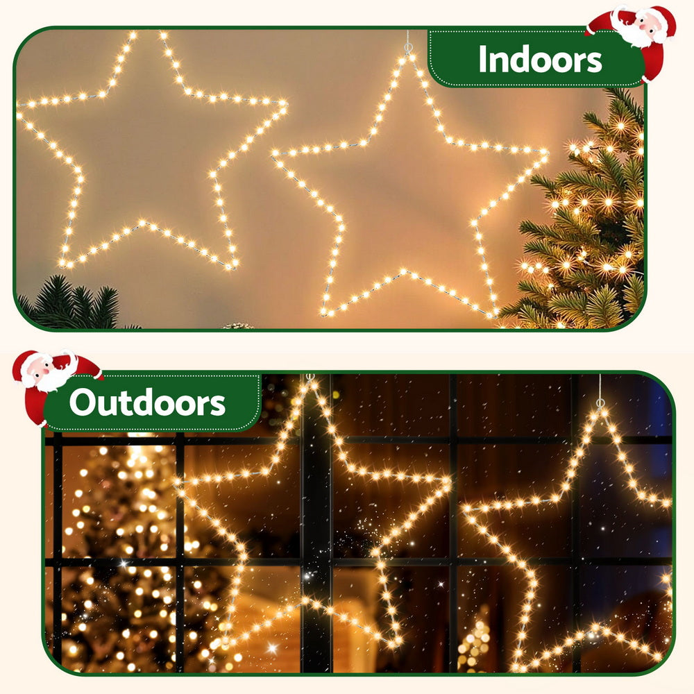 Jingle Jollys Christmas Lights 50cm Star 70 LED Xmas Decorations XMAS-MOT-D-FD-STAR