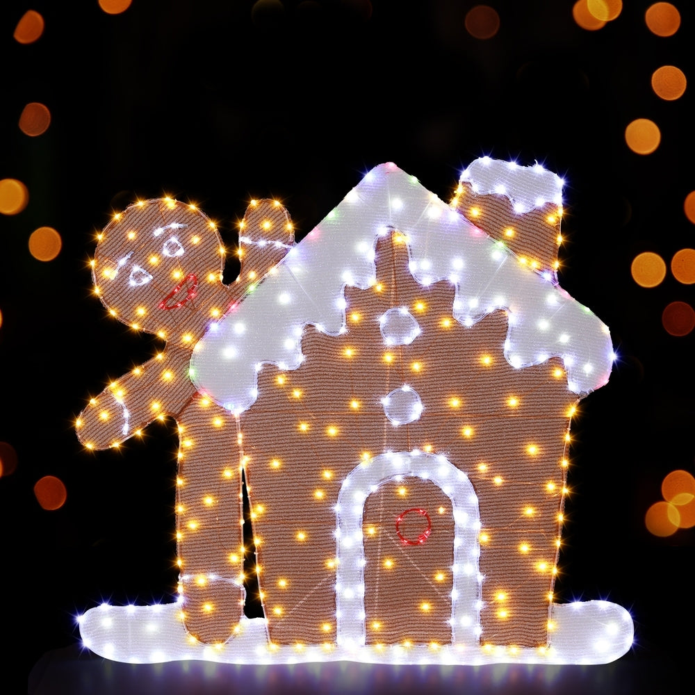 330 LED Christmas Lights Gingerbread Motif Fairy Light Decoration Jingle Jollys XMAS-MOT-D-GINGER-HOUSE