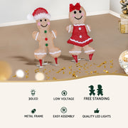 30 LED Christmas Lights Gingerbread Motif Fairy Light Decoration Jingle Jollys XMAS-MOT-D-GINGER-TWO