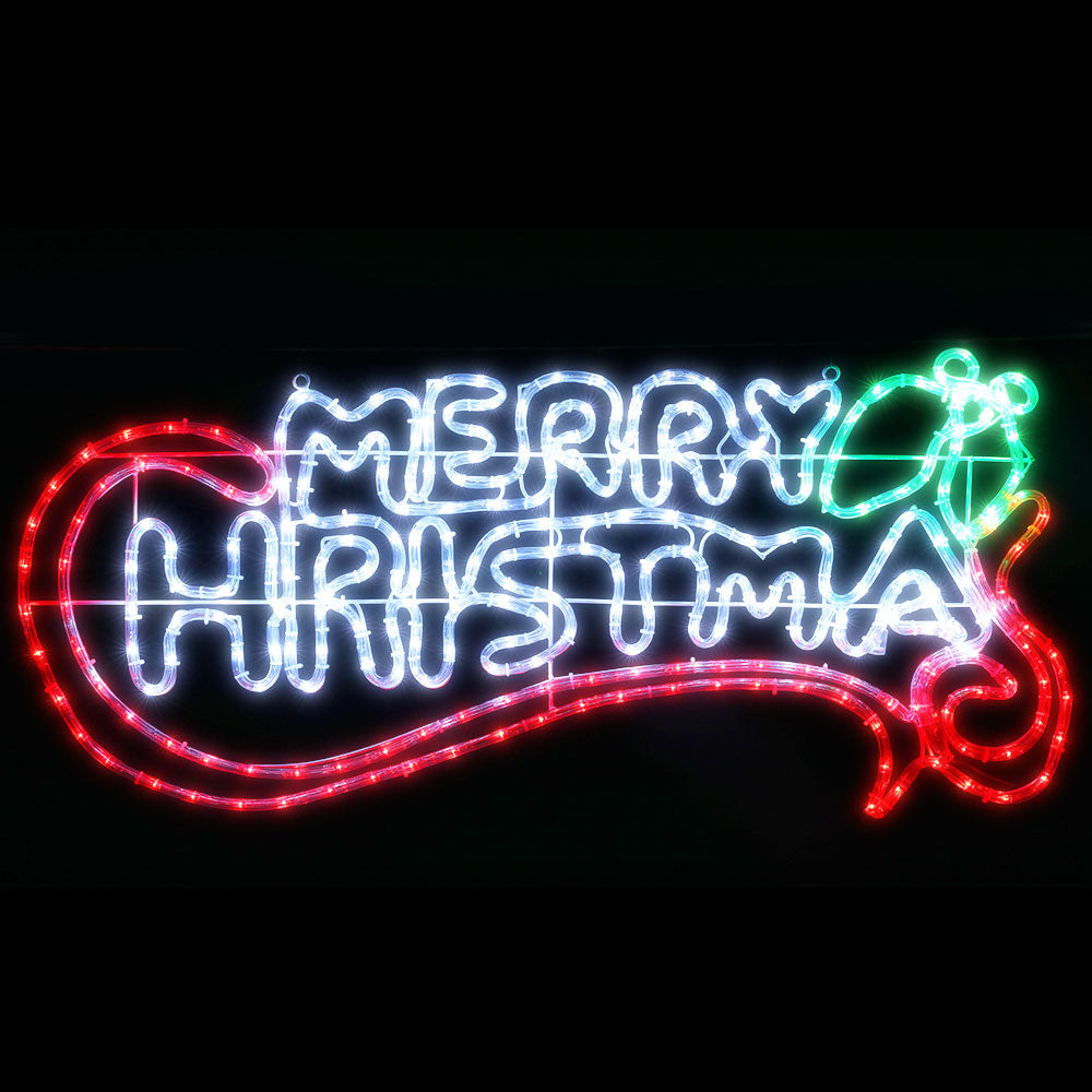 0.96M Christmas Lights Merry Christmas 288 LED Decorations Jingle Jollys XMAS-MOT-D-MERYCHRIS-MC
