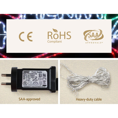 0.96M Christmas Lights Merry Christmas 288 LED Decorations Jingle Jollys XMAS-MOT-D-MERYCHRIS-MC