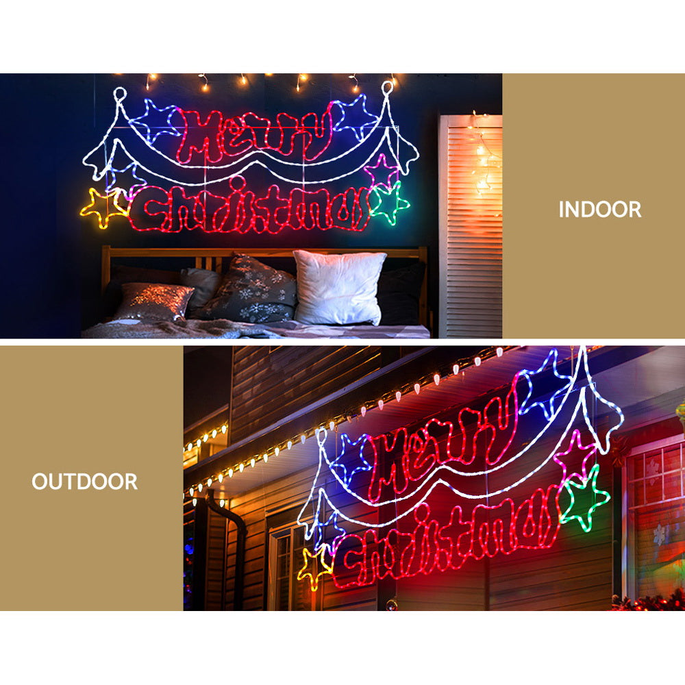 Jingle Jollys Christmas Lights 191cm 612 LEDs Fairy Light Outdoor Decorations XMAS-MOT-D-MERYCHRIS-MC02