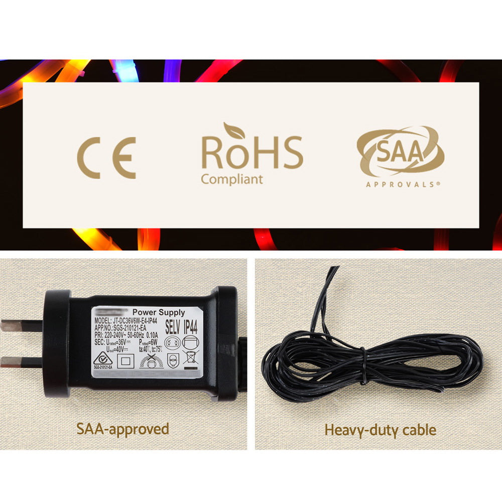 Jingle Jollys Christmas Lights 191cm 612 LEDs Fairy Light Outdoor Decorations XMAS-MOT-D-MERYCHRIS-MC02