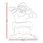 1M Christmas Lights 248 LED Santa Motif Light Decorations Jingle Jollys XMAS-MOT-D-SANTA-RED