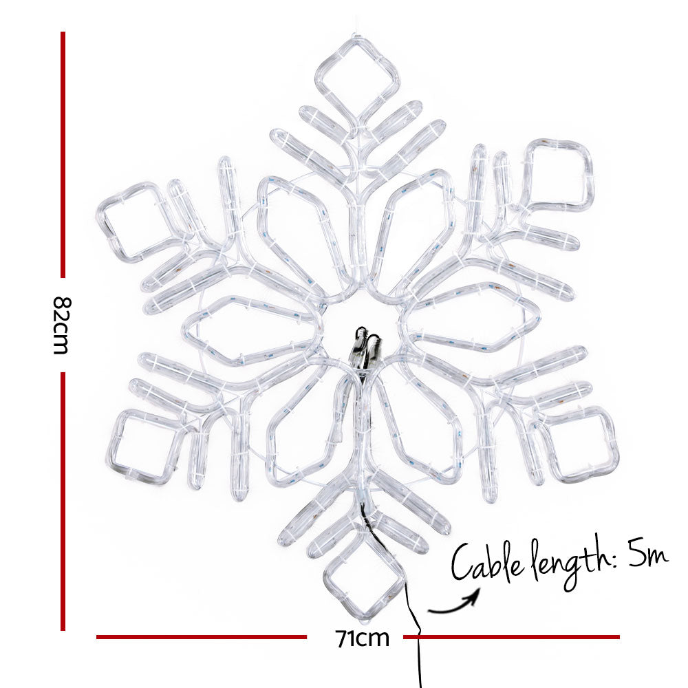 0.82M Christmas Lights 304 LED Snow Motif Light Decorations Jingle Jollys XMAS-MOT-D-SNOW-MC