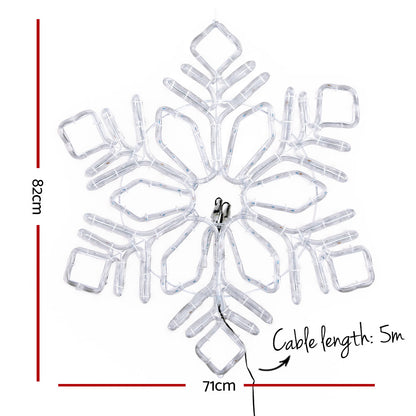 0.82M Christmas Lights 304 LED Snow Motif Light Decorations Jingle Jollys XMAS-MOT-D-SNOW-MC