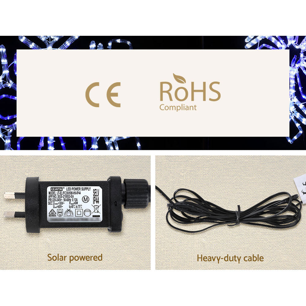 0.82M Christmas Lights 304 LED Snow Motif Light Decorations Jingle Jollys XMAS-MOT-D-SNOW-MC