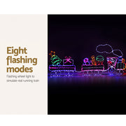 2.1M Christmas Lights 631 LED Train Motif Light Decorations Jingle Jollys XMAS-MOT-D-TRAIN-MC