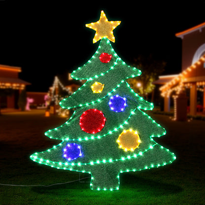 Jingle Jollys Christmas Lights 150cm Motif 220 LED Rope Light Outdoor Decoration XMAS-MOT-D-TREE-MC01