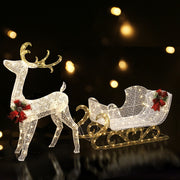 215 LED Christmas Lights Reindeer Sleigh Decorations Jingle Jollys XMAS-MOT-DEER-SLED-WM