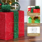 3 PCS Christmas Lights 60 LED Fairy Light Gift Box Jingle Jollys XMAS-MOT-GIFTBOX-MC