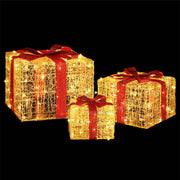 3 PCS Christmas Lights 240 LED Fairy Light Gift Box Decorations Jingle Jollys XMAS-MOT-GIFTBOX-WARM-L